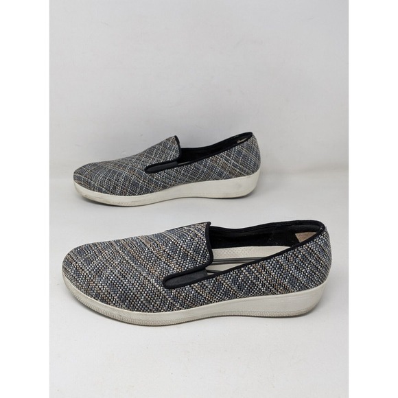 Fitflop Shoes Women's Size 11 Superskate Twill Knit Slip On‎ Athletic Loafers - Picture 4 of 10
